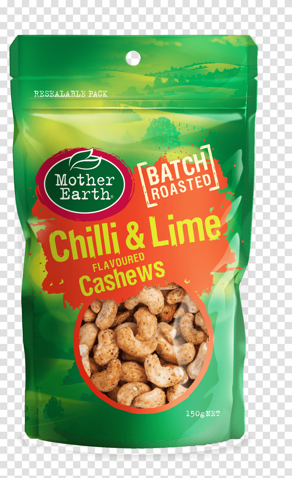 Mother Earth Chilli And Lime Cashews Transparent Png