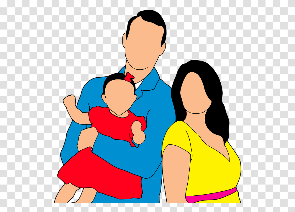 Mother Father Daughter, Person, Human, People, Baby Transparent Png