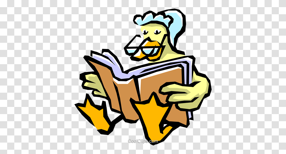 Mother Goose Reading A Book Royalty Free Vector Clip Art, Package Delivery, Carton, Box, Cardboard Transparent Png
