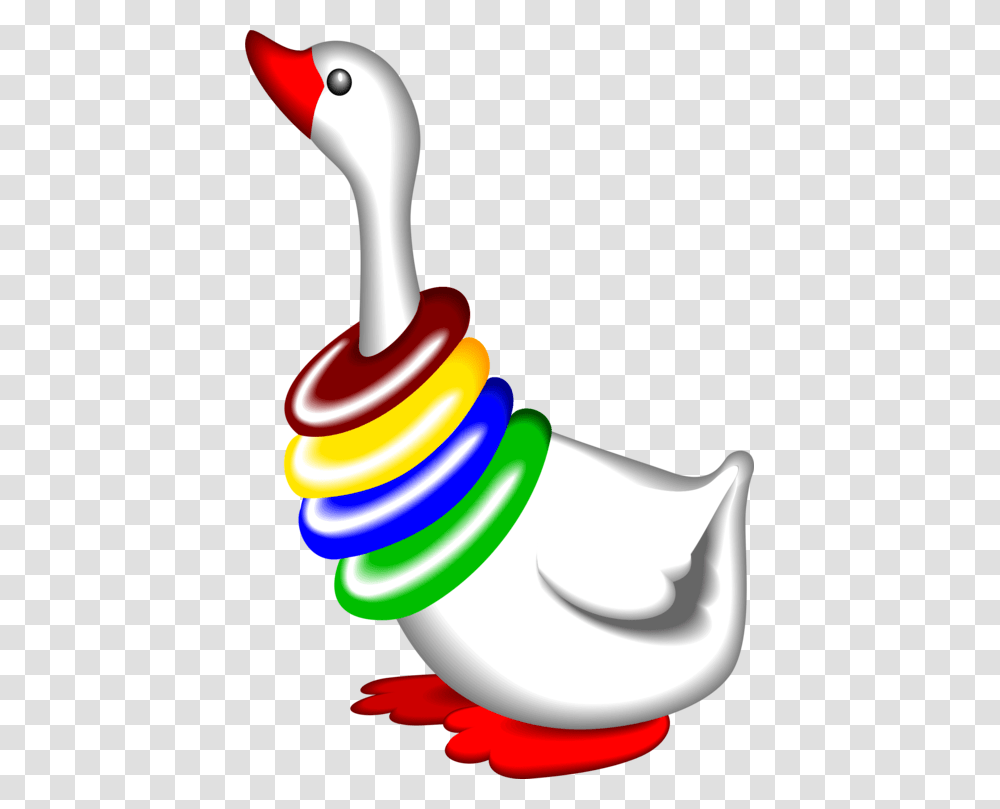 Mother Goose Water Bird Duck, Light, Toothpaste, Hand, Rattle Transparent Png
