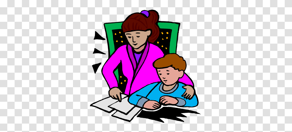 Mother Homework Clipart Explore Pictures, Person, Female, Girl Transparent Png