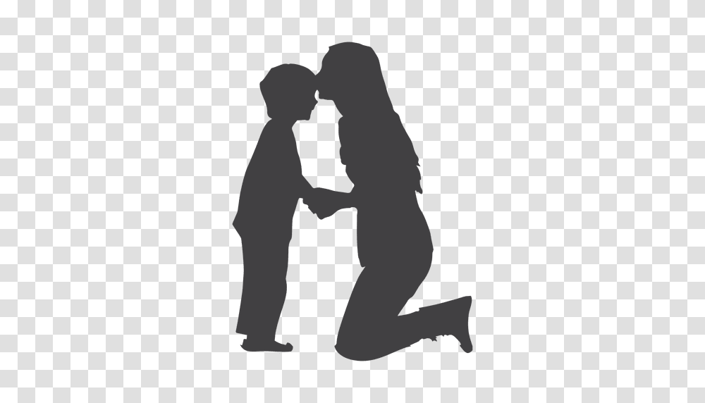 Mother Image, Person, Human, Kneeling, Silhouette Transparent Png