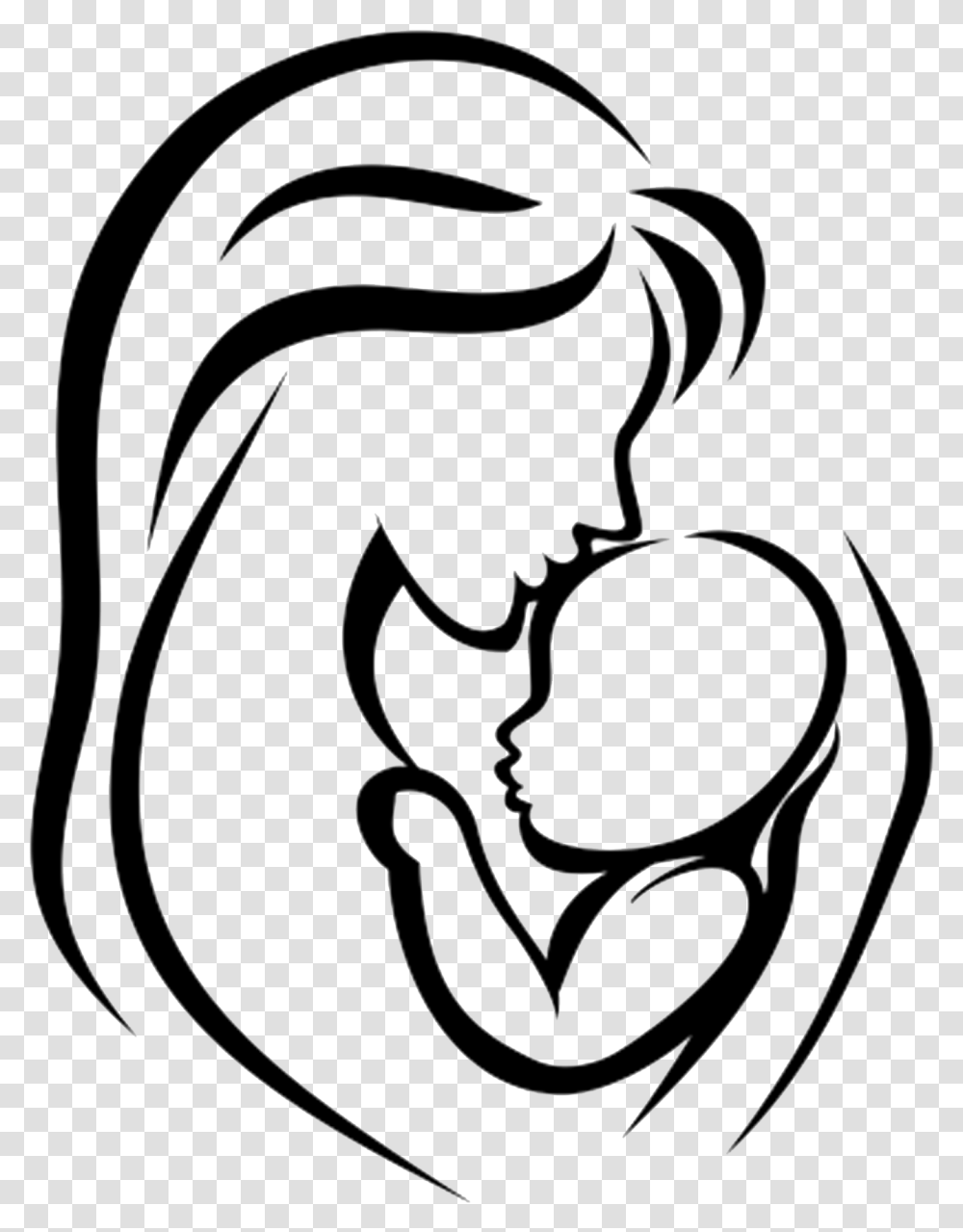 Mother Infant Child Clip Art Mother Holding Baby Drawing, Label, Leisure Activities, Saxophone Transparent Png