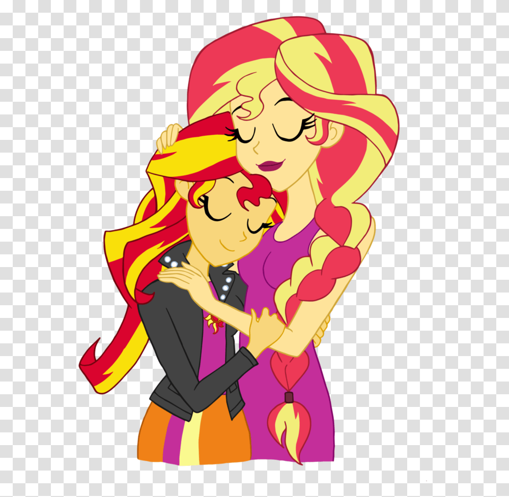 Mother Mlp Sunset Shimmer Mother, Person, Performer, Hug, Leisure Activities Transparent Png