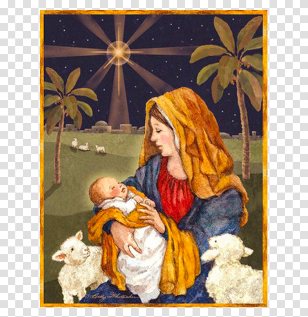 Mother Of God Christmas, Painting, Person, Human Transparent Png