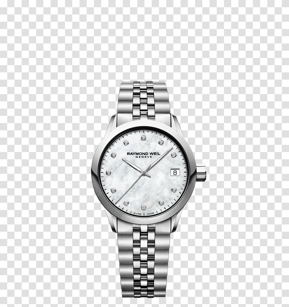 Mother Of Pearl Diamond Watch, Wristwatch Transparent Png
