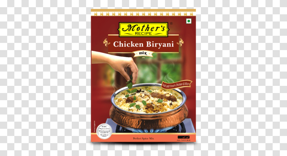 Mother's Recipe Chicken Biryani Masala Mix 80 Gm Mother's Recipe Chicken Biryani Mix, Flyer, Poster, Paper, Advertisement Transparent Png
