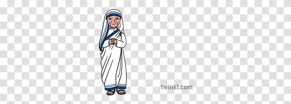 Mother Teresa People Madre De Dibujo Para Colorear Madre Teresa De Calcuta, Person, Clothing, Art, Drawing Transparent Png