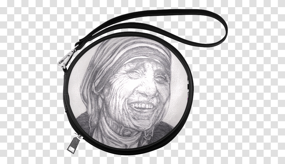 Mother Theresa Drawing Round Makeup Bag Toiletry Bag, Sunglasses, Accessories, Accessory Transparent Png