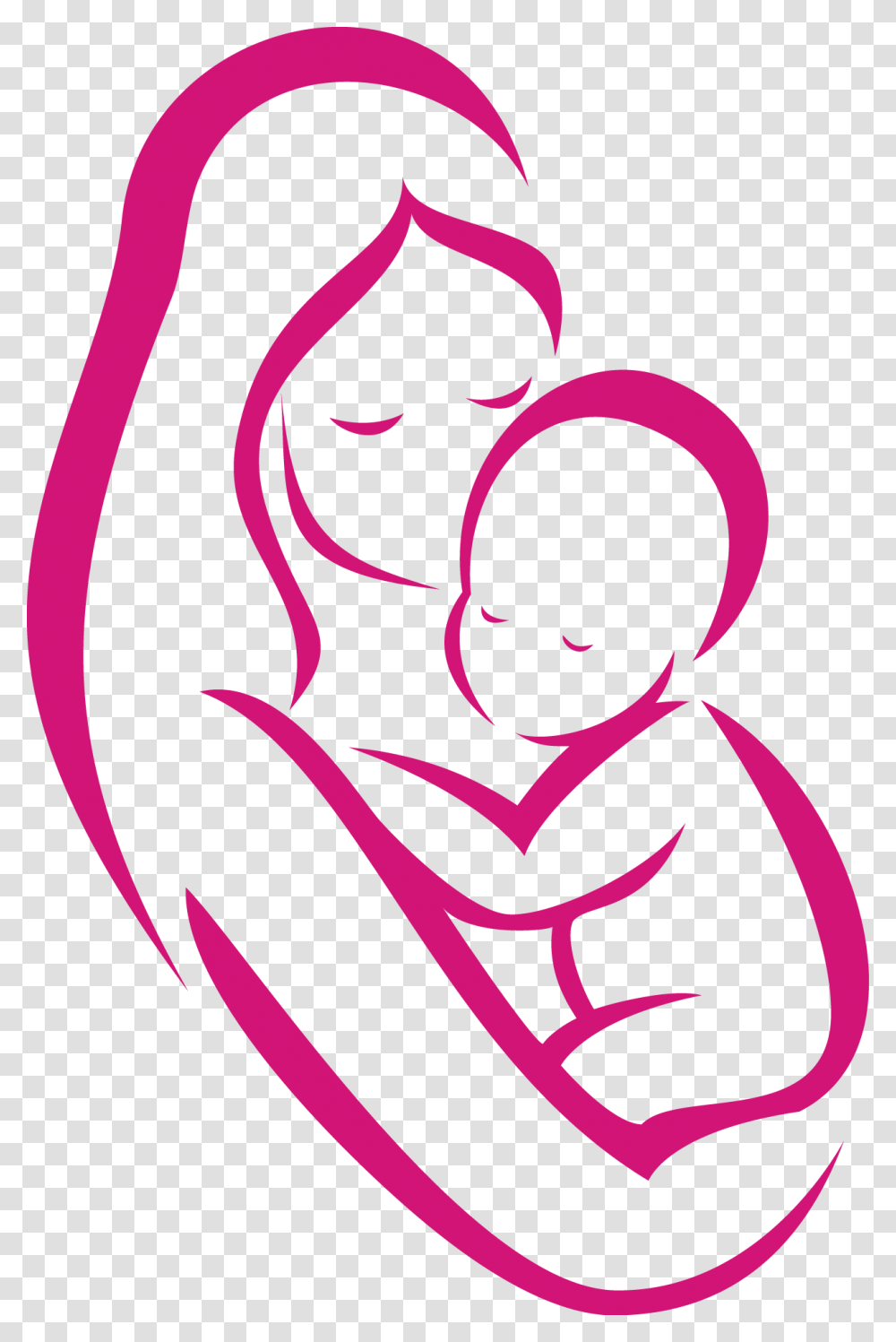 Mother Vector Baby Line Image Freeuse Belated Happy Mother's Day, Heart, Alphabet Transparent Png