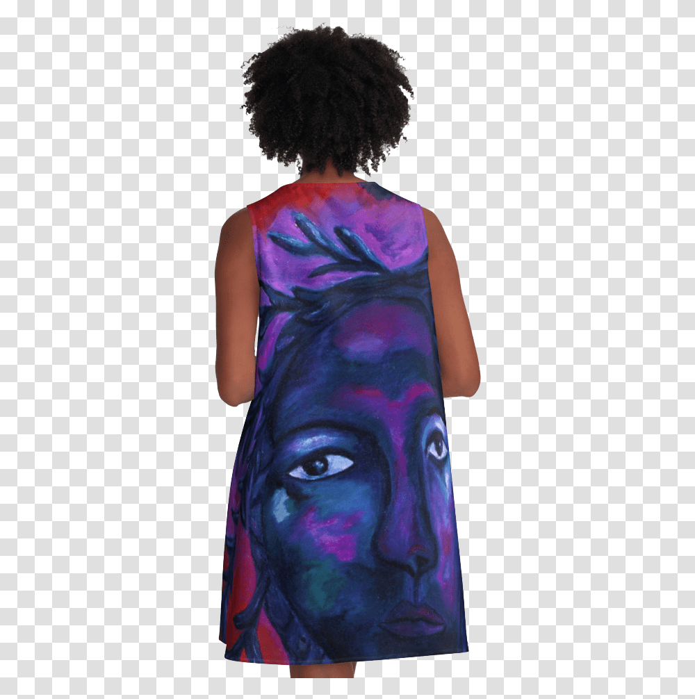 Mother Watching All Crimson Amp Violet Compassion Oil Afro, Evening Dress, Robe, Gown Transparent Png