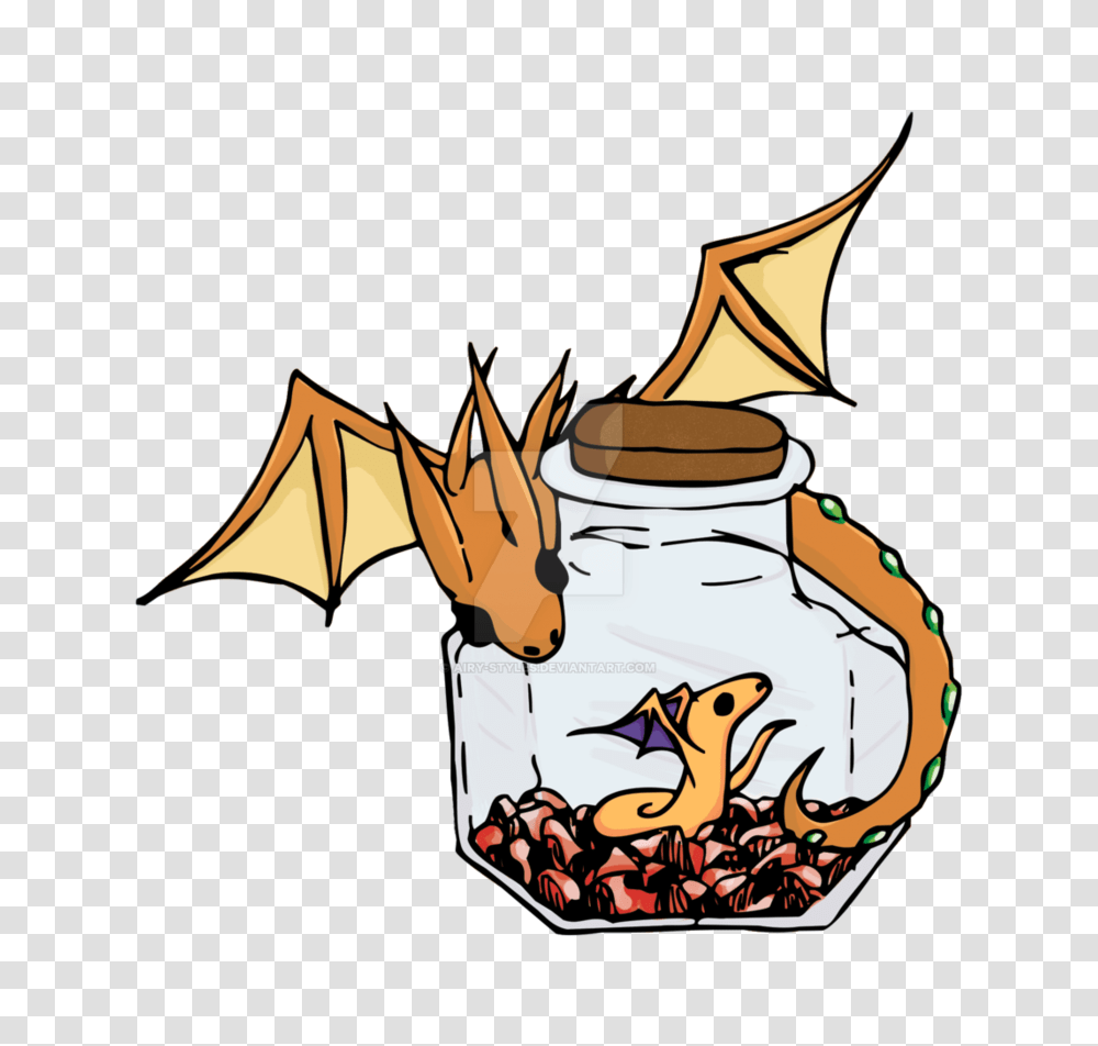 Mother Wind Drake And Baby In A Bottle Sticker, Axe, Tool, Dragon Transparent Png