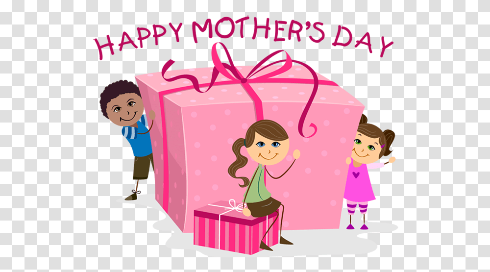 Mothers Day Clipart, Person, Human, Gift, Girl Transparent Png