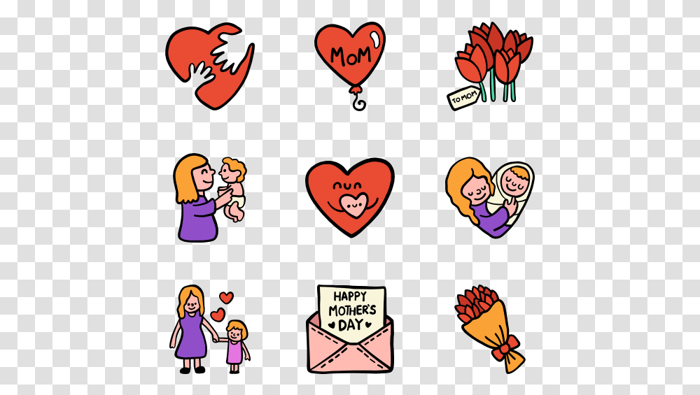 Mothers Day Icon, Poster, Person, Heart Transparent Png
