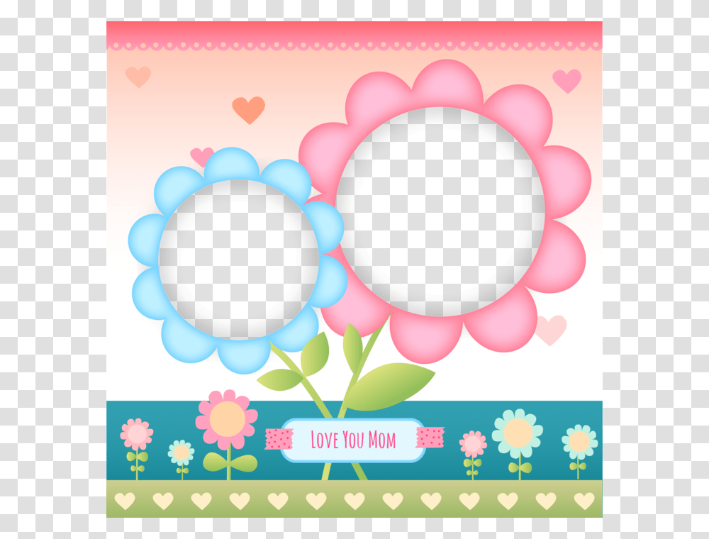 Mothers Day Photo Frame With Flower Blossoms, Sunglasses, Floral Design Transparent Png
