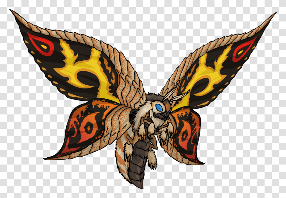 Mothra Mothra, Wasp, Bee, Insect, Invertebrate Transparent Png
