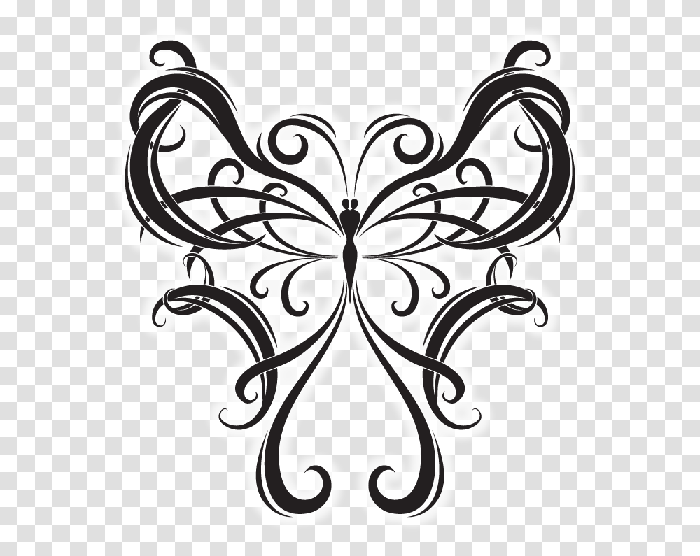 Moths And Butterflies Clipart Tattoo Clip Art Drawing, Floral Design, Pattern, Stencil Transparent Png