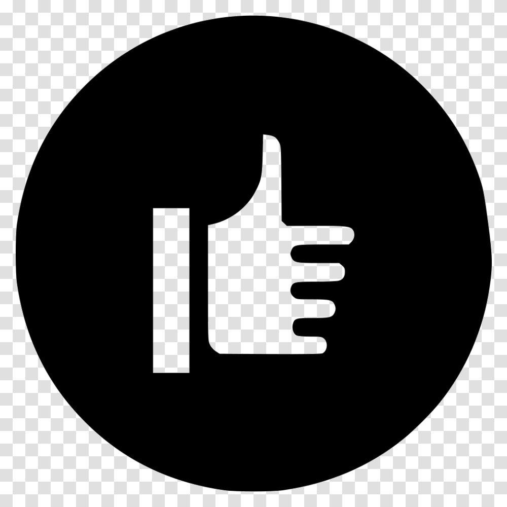 Motivation Energy Bestluck Thumbsup Like Favourite Black And White Email Circle Icons, Label, Hand Transparent Png