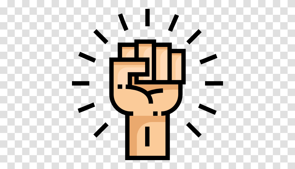 Motivation Icon Image, Hand, Fist, Stencil Transparent Png