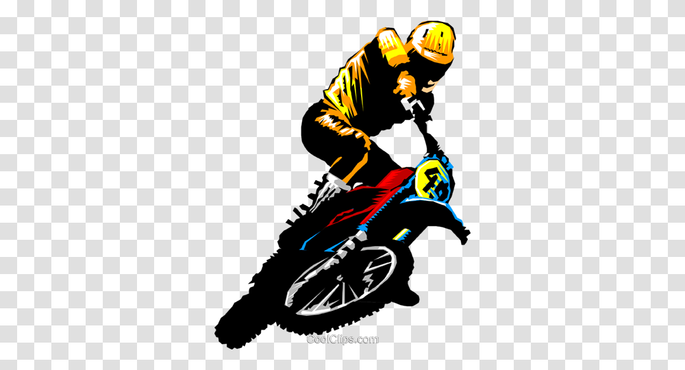 Motocross Rider Royalty Free Vector Clip Art Illustration, Person, Human, Helmet Transparent Png