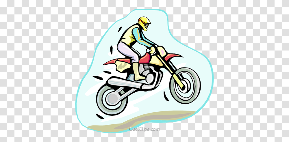 Motocross Royalty Free Vector Clip Art Illustration, Motorcycle, Vehicle, Transportation Transparent Png