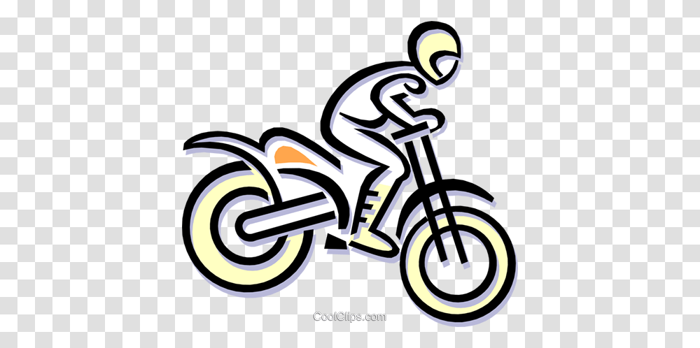 Motocross Royalty Free Vector Clip Art Illustration, Vehicle, Transportation, Scooter, Motorcycle Transparent Png