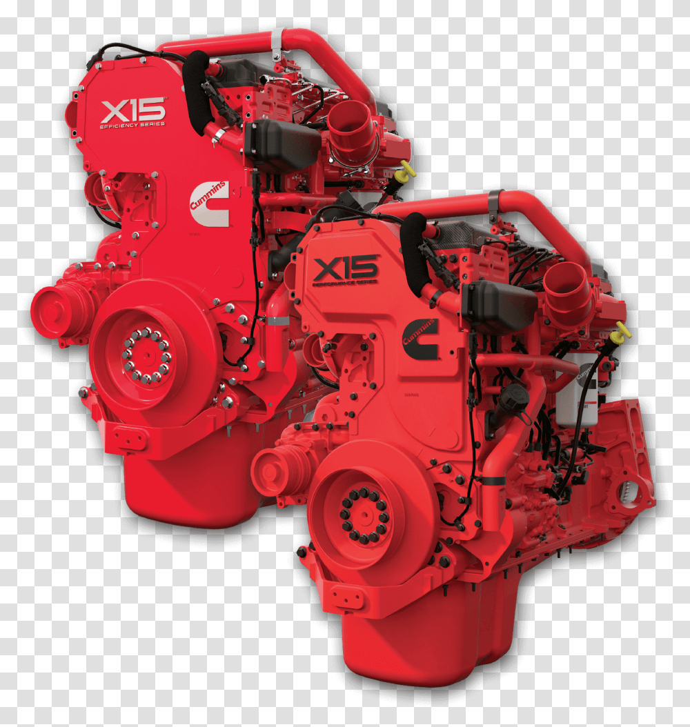 Motor Background Engine X15 Efficiency X15 Cummins, Machine, Fire Truck, Vehicle, Transportation Transparent Png