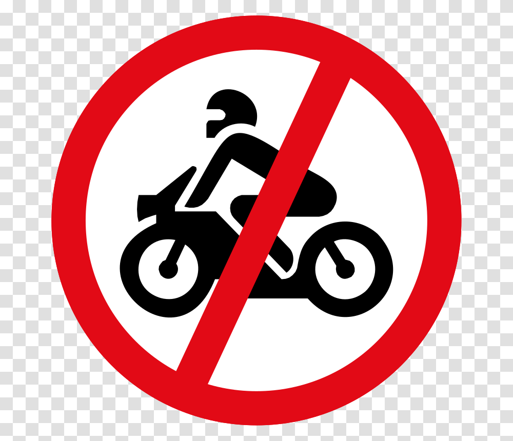 Motor Cycles Prohibited Sign No Entry For Motorcycle Sign, Road Sign, Stopsign Transparent Png