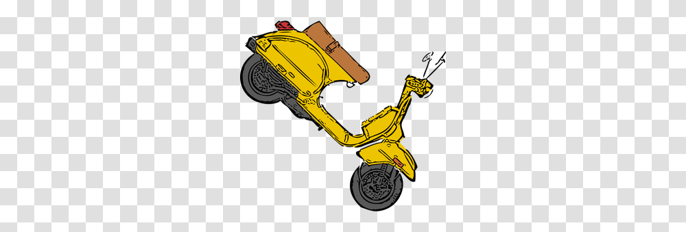 Motor Scooter Clip Art, Tractor, Vehicle, Transportation, Bulldozer Transparent Png