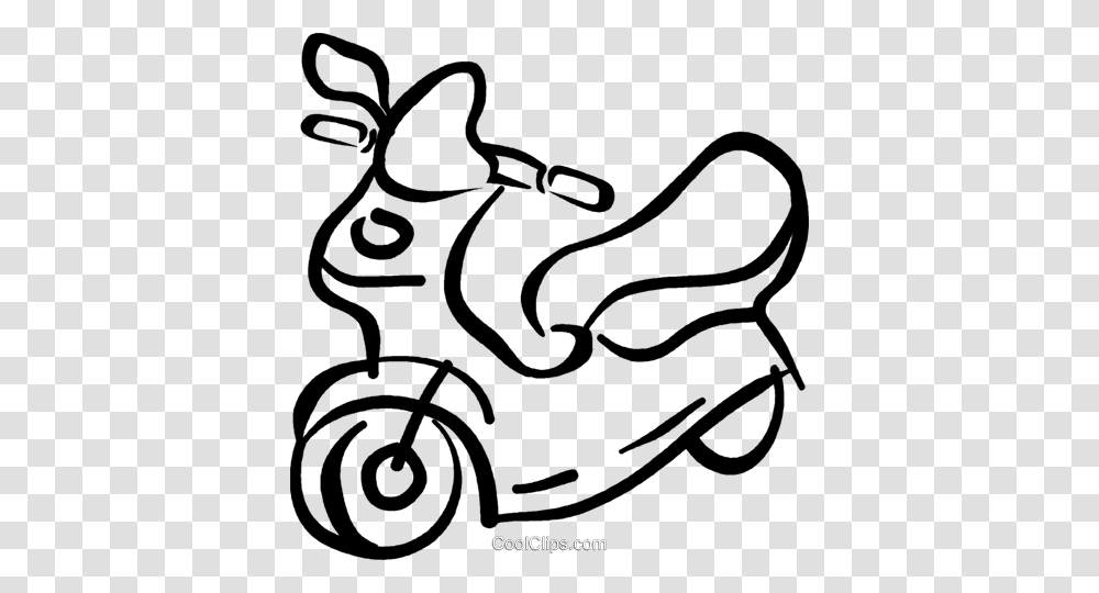 Motor Scooter Royalty Free Vector Clip Art Illustration, Handwriting, Antelope, Alphabet Transparent Png