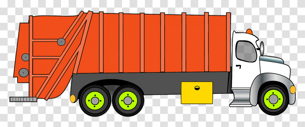 Motor Vehicle Clipart Car Garbage Truck Waste Garbage Truck Clip, Trailer Truck, Transportation, Fire Truck, Moving Van Transparent Png