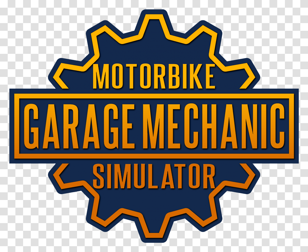 Motorbike Garage Mechanic Simulator Poster, Logo, Trademark, Badge Transparent Png