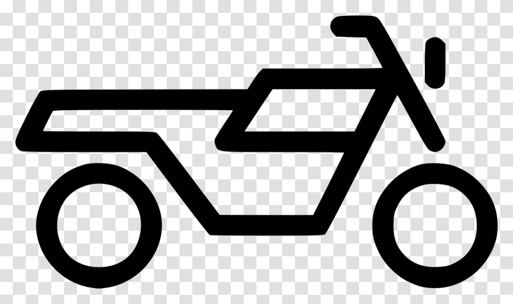 Motorbike Motorcycle Motor Bike Two Wheel Two Wheeler Icon, Logo, Vehicle, Transportation Transparent Png