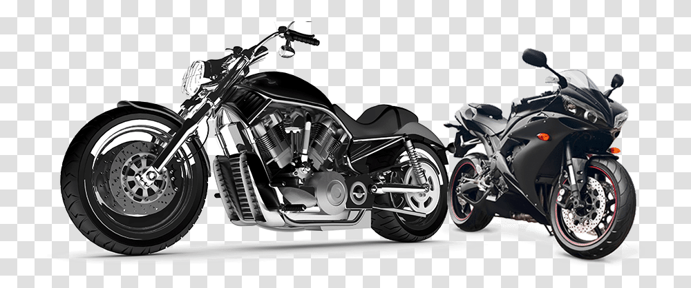 Motorbikes Black Motorcycle, Vehicle, Transportation, Wheel, Machine Transparent Png