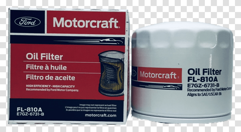 Motorcraft Fl 810a Oil Filter Medicine, Cosmetics, Tin, Advertisement Transparent Png