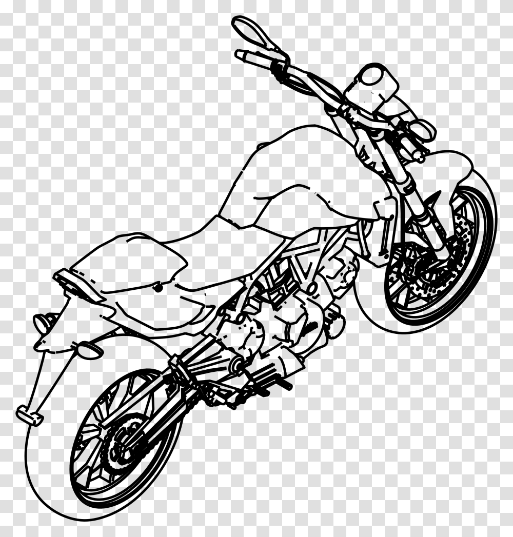 Motorcycle Clip Arts Motorbike Isometric View, Gray, World Of Warcraft Transparent Png