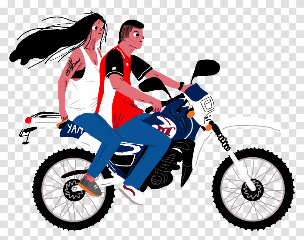 Motorcycle Clipart Animation Motor Bike Gif, Person, Human, Vehicle, Transportation Transparent Png