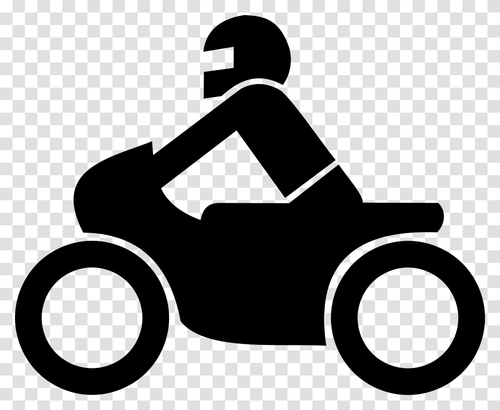 Motorcycle Clipart Picture Motorcycle Icon, Tool, Lawn Mower, Silhouette, Outdoors Transparent Png