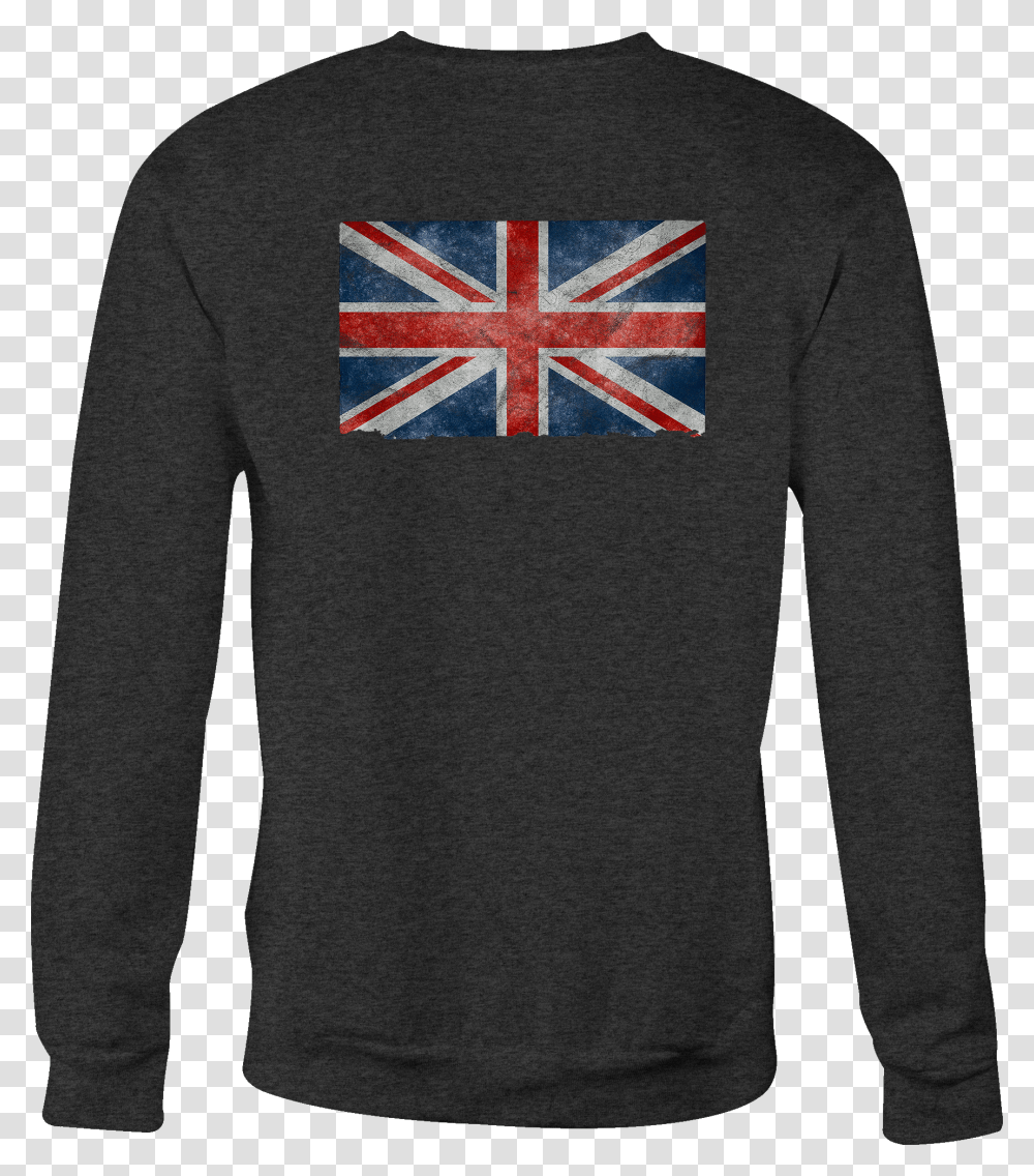 Motorcycle Crewneck Sweatshirt Distressed Uk British Long Sleeved T Shirt, Apparel, Sweater, Pants Transparent Png