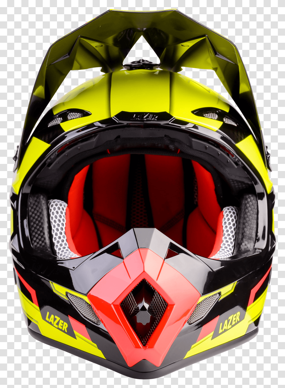 Motorcycle Helmet Lazer Mx8 Geotech Pure Carbon Yellow Motocross Helmet, Apparel, Crash Helmet Transparent Png