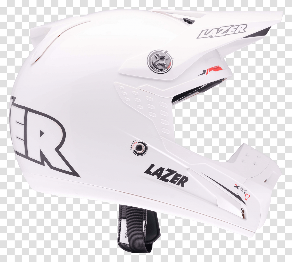 Motorcycle Helmet Lazer Smx X Line Pure White Side, Crash Helmet, Vehicle, Transportation Transparent Png