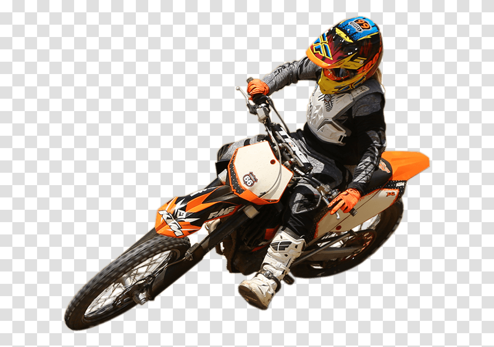 Motorcycle Motocrossenduroroad Racingtrack Racingmotorcycle Supermoto, Helmet, Apparel, Vehicle Transparent Png