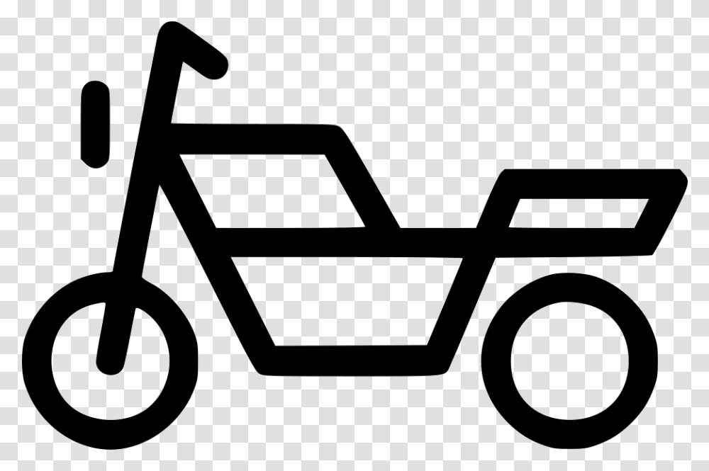 Motorcycle Motorbike Bike Motor, Vehicle, Transportation, Lawn Mower Transparent Png