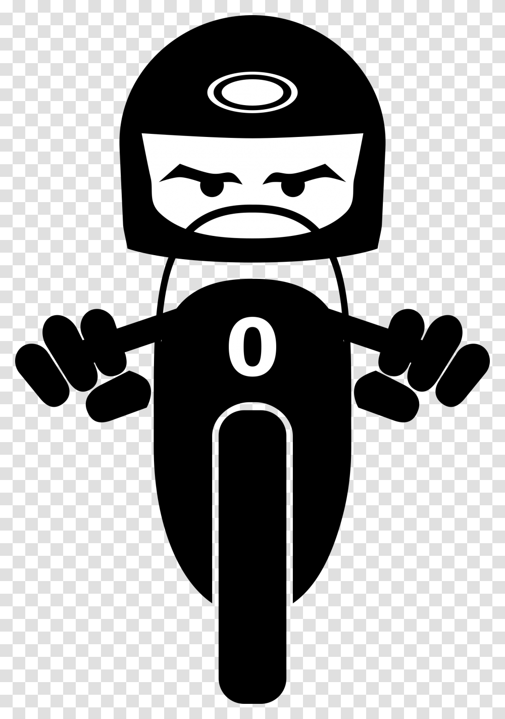 Motorcycle Racing Clipart Motor Tampak Depan Vector, Stencil, Batman Logo Transparent Png