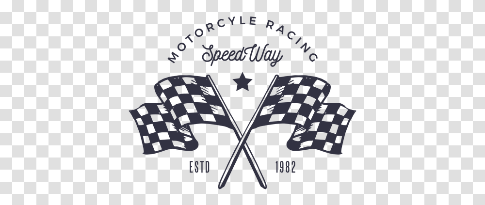 Motorcycle Racing Flag Logo T Shirt Racing Black, Symbol, Trademark, Text, Star Symbol Transparent Png