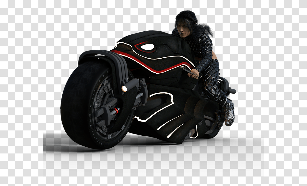 Motorcycle Road Vehicle Futuristic Spotlight Motorcycle, Chair, Furniture, Wheel Transparent Png