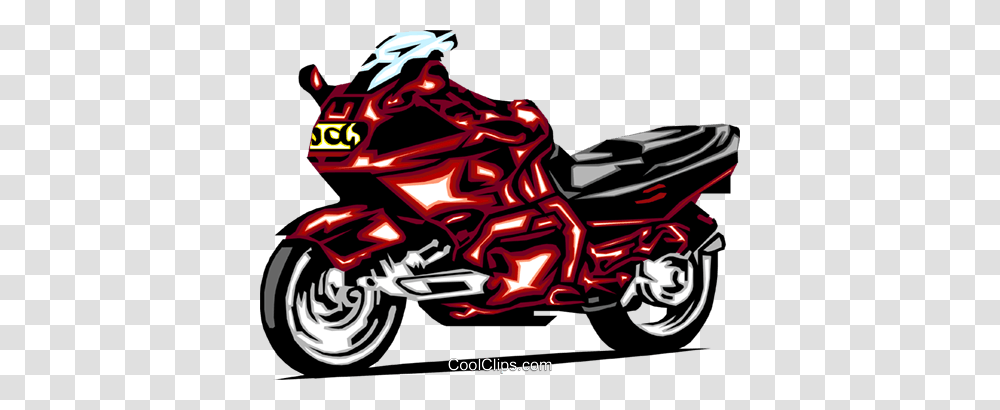 Motorcycle Royalty Free Vector Clip Art Illustration, Vehicle, Transportation, Helmet Transparent Png