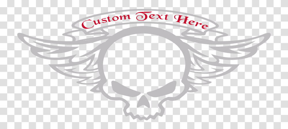 Motorcycle Trailer Custom Graphics Harley Davidson Logo Wings, Symbol, Label, Text, Emblem Transparent Png