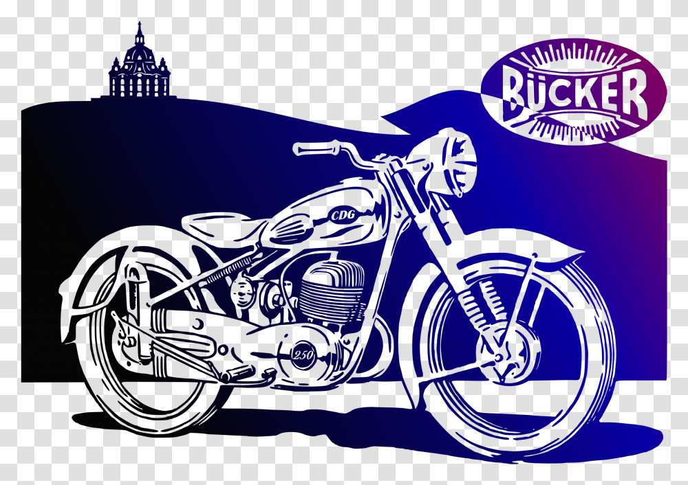 Motorcycle Vector 1950 Motorbike, Wheel, Machine, Bicycle, Vehicle Transparent Png