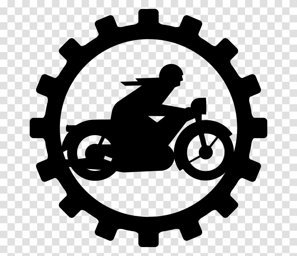 Motorcycle Wheel Silhouette, Gray, World Of Warcraft Transparent Png